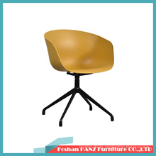 Plastic Swivel Cafe Outdoor Restaurant with Matel Leg Modern Design Dining Chair